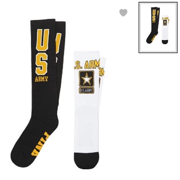 PINK Victoria's Secret Accessories - NIP VS PINK ARMY SOCKS